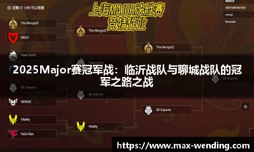 2025Major赛冠军战:临沂战队与聊城战队的冠军之路之战